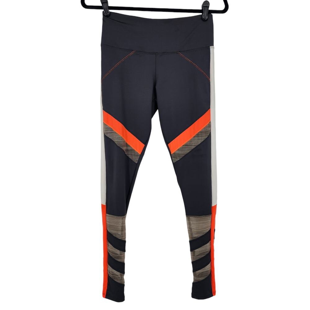Lucky in Love Spaced Out Moto Mesh Inserts Elastic Waist Leggings Size Small